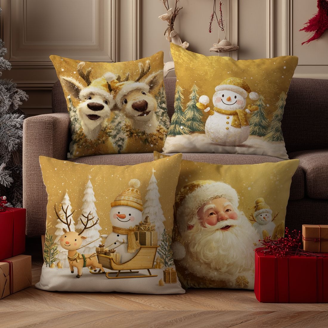 Festive Christmas Pillowcases: - đánh giá và giá Home Textiles News