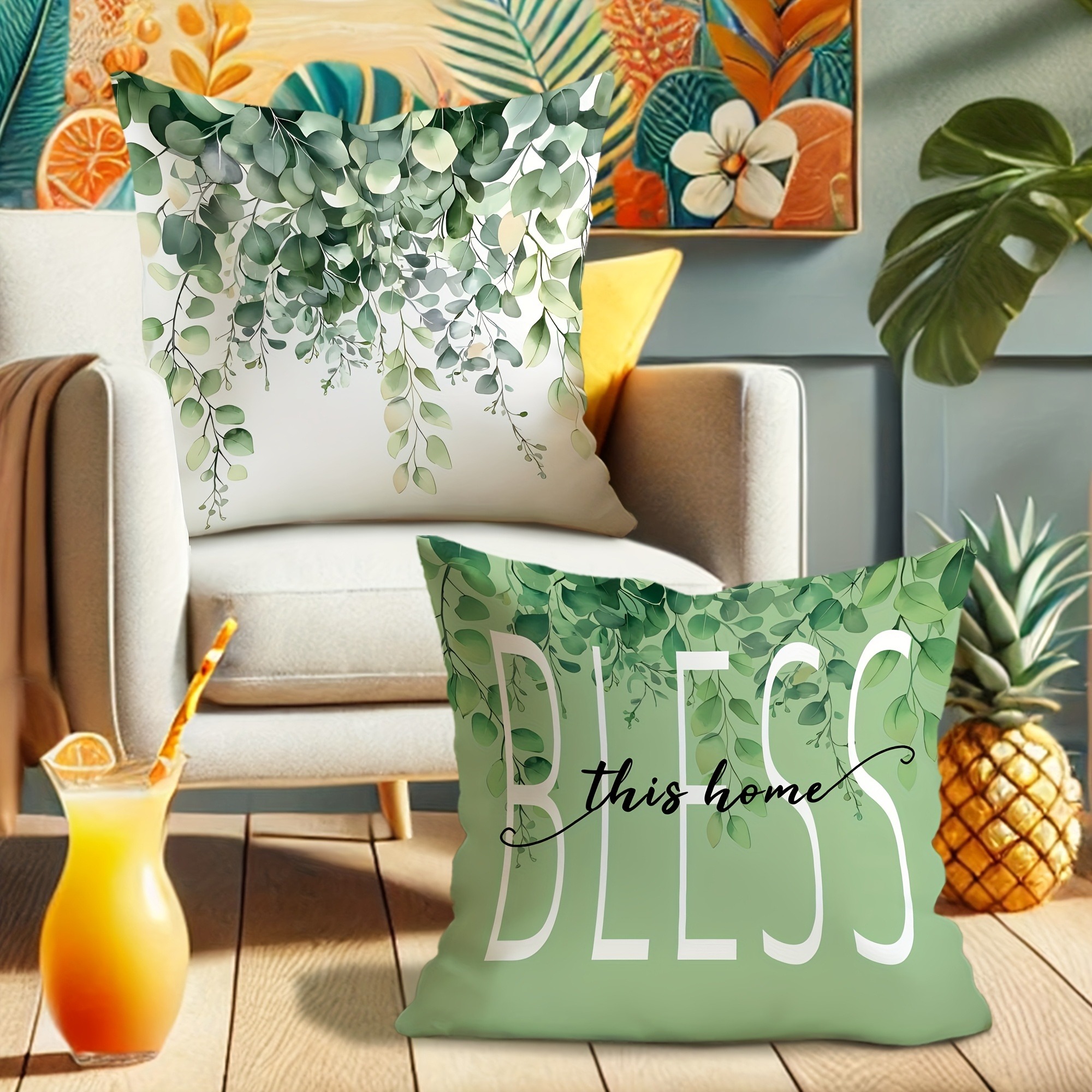 Eucalyptus - Inspired Pillow C - đánh giá và giá Your Home Textiles
