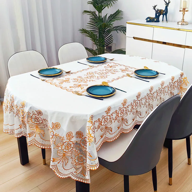 New PVC Oval Waterproof Tablec - đánh giá và giá Home Textiles News