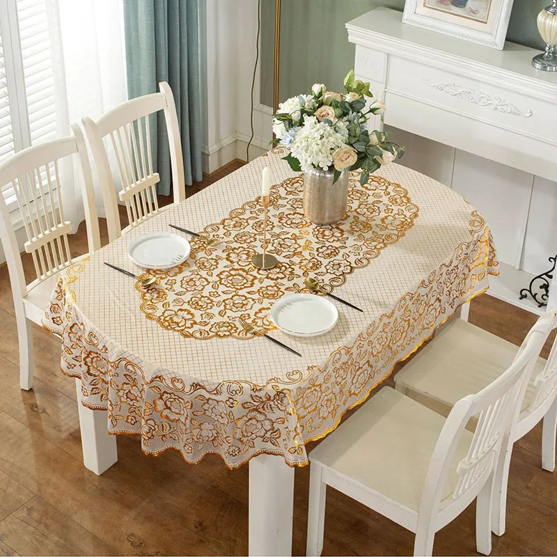 New PVC Oval Waterproof Tablec - đánh giá và giá Home Textiles News