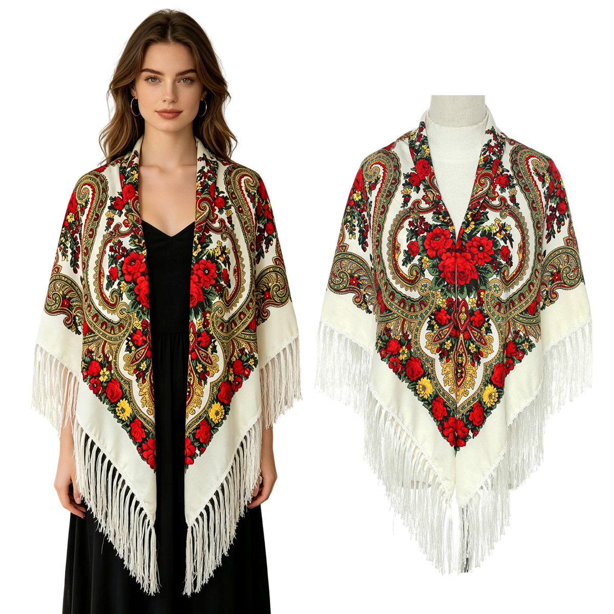 130cm New Russian Square Scarf - đánh giá và giá Home Textiles Blanket