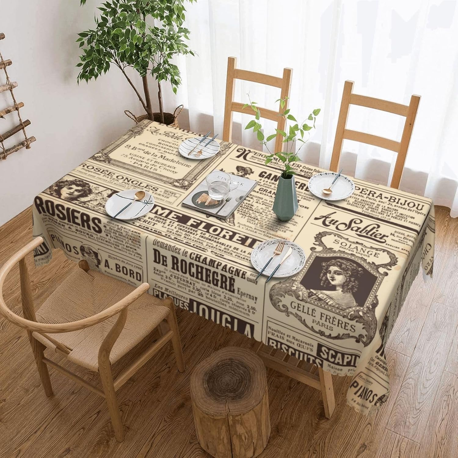 Vintage Paris France Newspaper - đánh giá và giá Home Textiles News