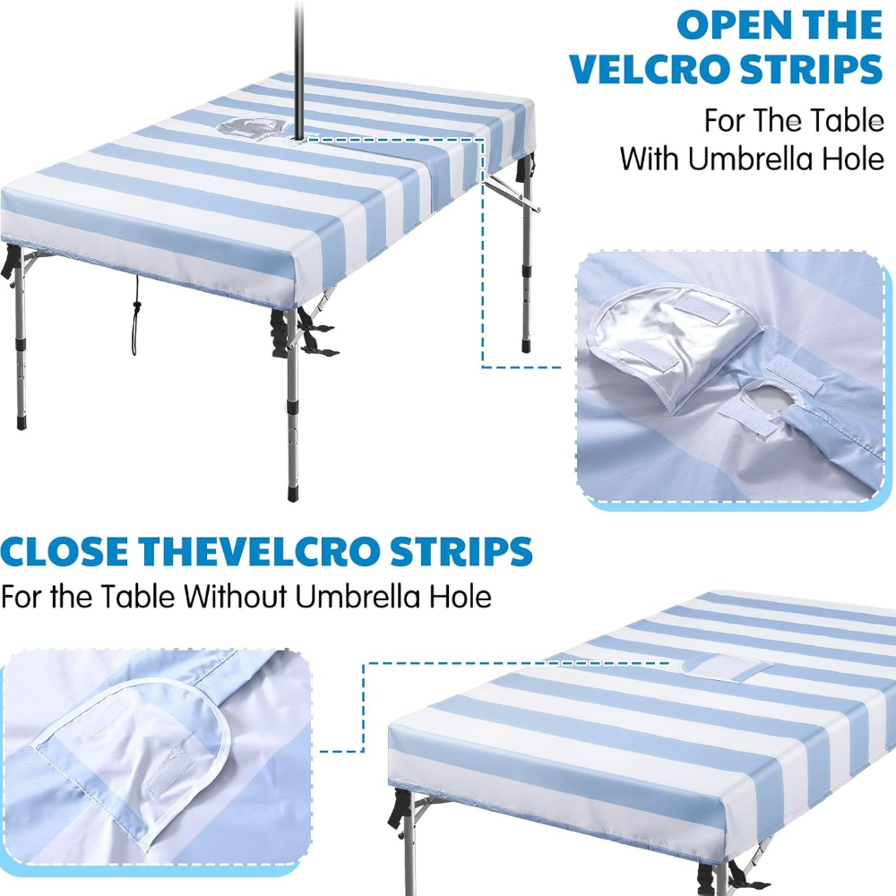 Outdoor Tablecloth with Umbrel - đánh giá và giá Home Textiles News