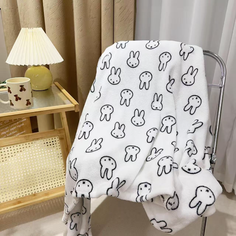 Kawaii Miffy Blanket Flannel O - đánh giá và giá Home Textiles Blanket