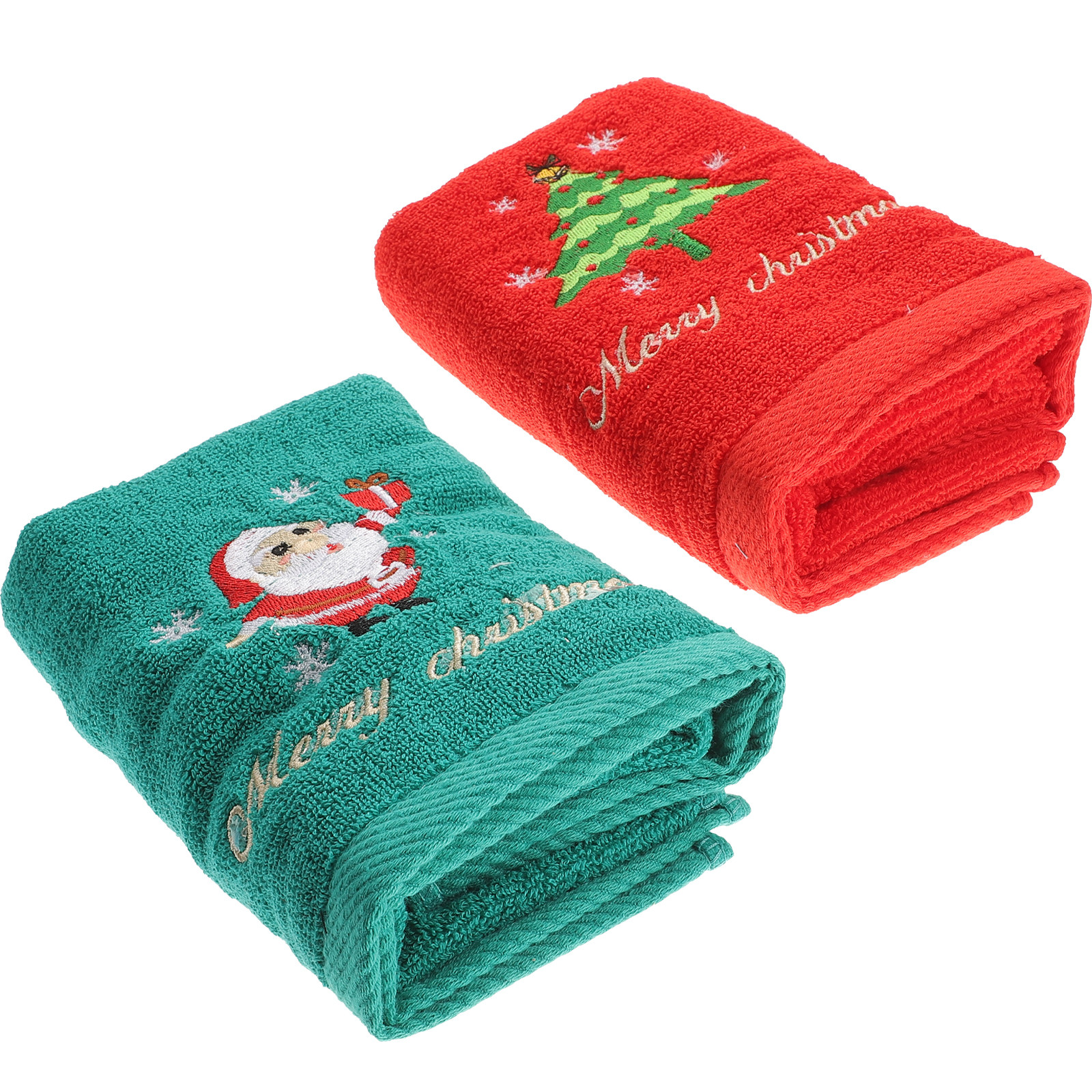 2Pcs Christmas Cotton Towels E - đánh giá và giá Home Textiles Pakistan
