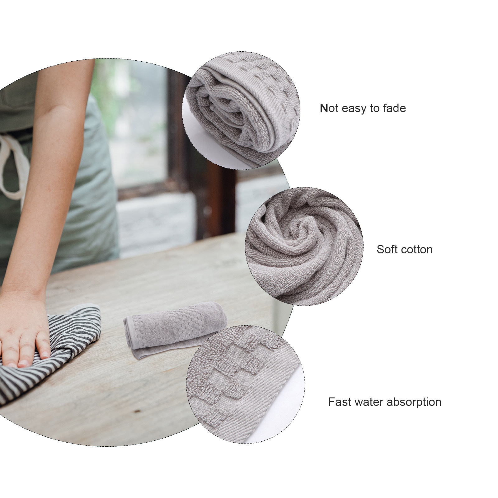 1Pcs Pure Cotton Thick Bath To - đánh giá và giá Home Textiles Pakistan