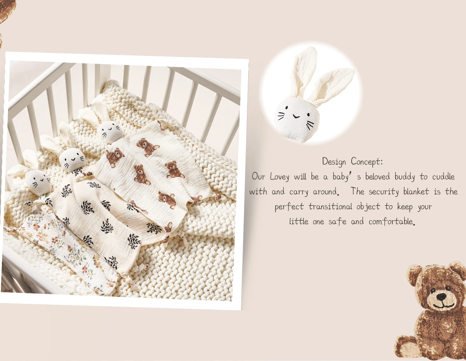 Baby Soothing Towel: Soft Rabb - đánh giá và giá Home Textiles Blanket