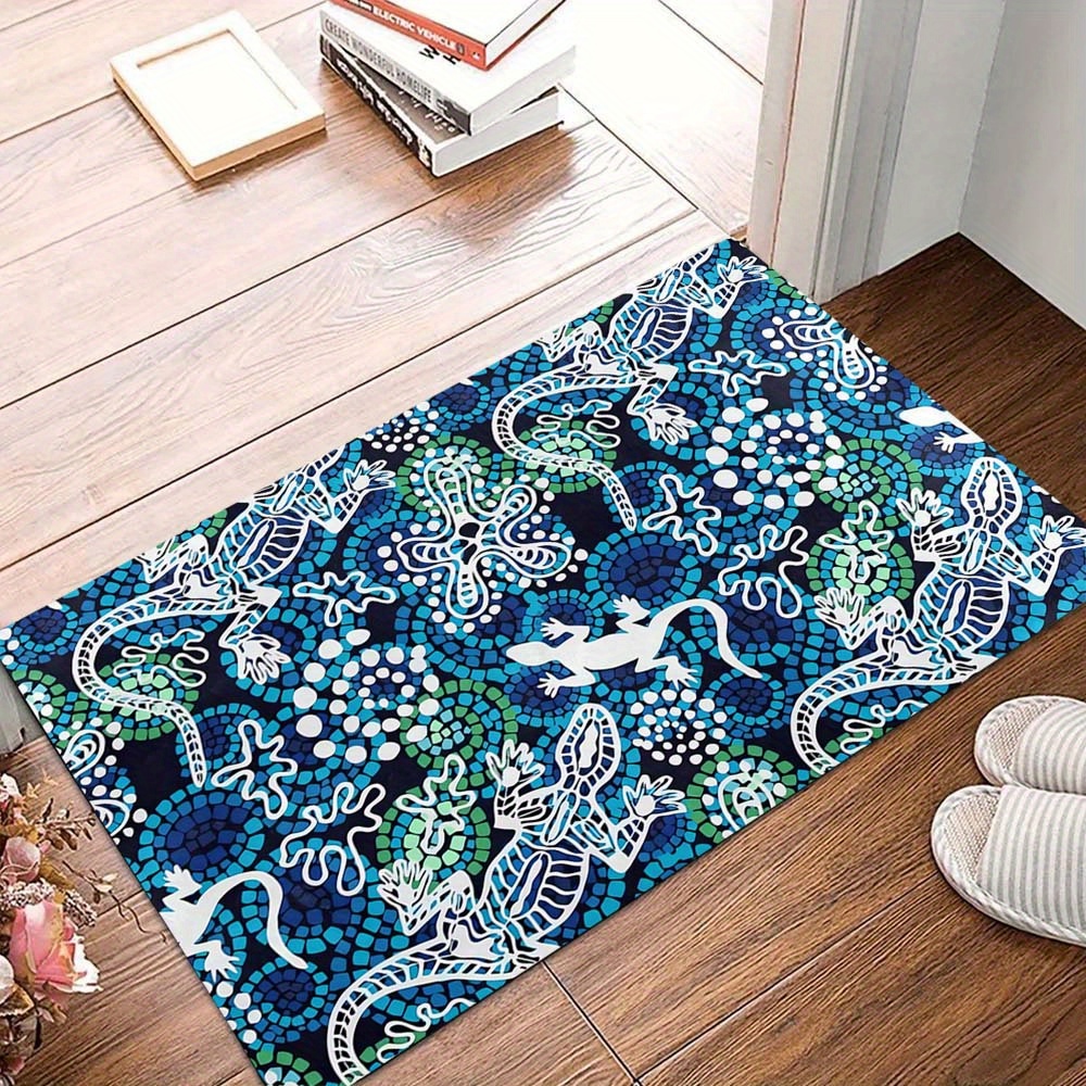 1pc Blue Style Square Rug Deco - đánh giá và giá Your Home Textiles